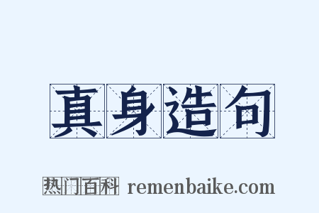 真身造句是什么意思的图片